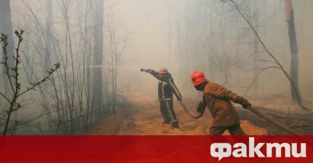 Десети ден украински пожарникари се борят с мащабния пожар, избухнал