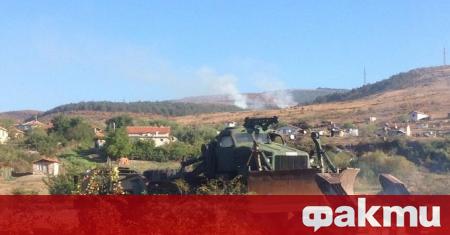 Пожарът в гората над сливенските села Селиминово и Голямо Чочовене