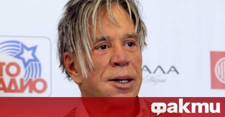 Холивудският актьор Мики Рурк който от години насам рядко се