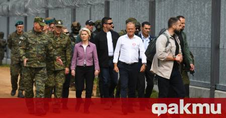 Полският премиер Доналд Туск и председателката на Европейската комисия Урсула