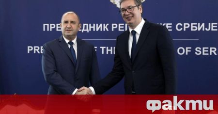 Държавният глава Румен Радев поздрави Александър Вучич по случай преизбирането