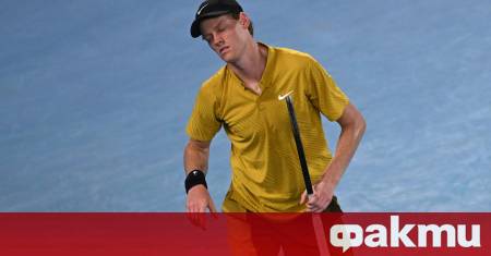 Яник Синер Италия получи крампи в екстремната австралийска жега и