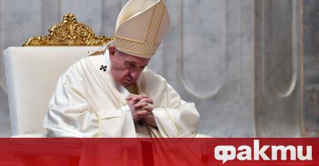 Папа Франциск оглави в празната катедрала „Свети Петър“ богослужението за