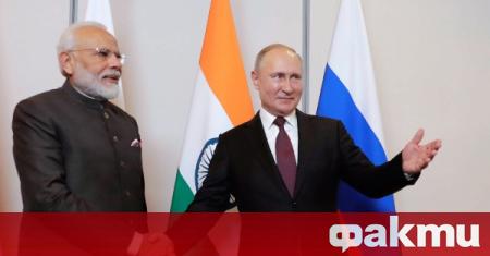 Руският държавен глава Владимир Путин проведе телефонен разговор с индийския