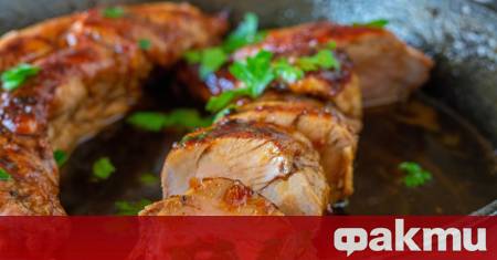 Необходими продукти 800 г свинско бонфиле или врат без кост