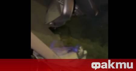 Тежък инцидент стана в София Автомобил се обърна по таван