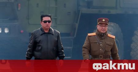 Севернокорейският лидер Ким Чен Ун лично е ръководил изстрелването на