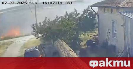 Съмнения за умишлен палеж във Великотърновско Охранителни видеокамери на частен