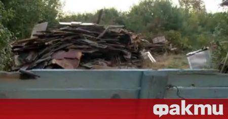 Незаконен склад за строителни отпадъци в частен имот в село