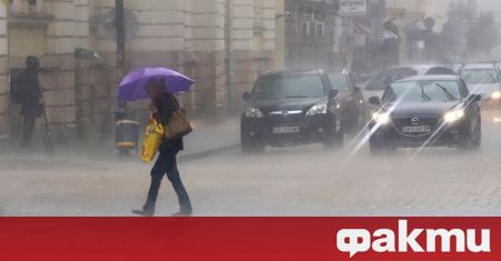 Страшна буря с пороен дъжд и силен вятър връхлетя София