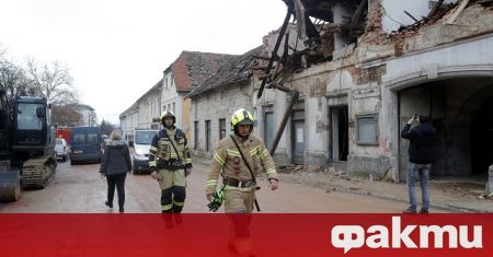 В Хърватия в пострадалите от земетресението с магнитуд над