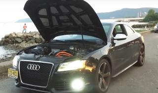 Audi с мотор от Tesla (ВИДЕО)