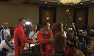 Бивш световен шампион прекъсна пресконференция на Кличко (ВИДЕО)