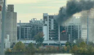 Explosion and fire at Quaker Oats plant in Iowa