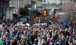 Шествие срещу терора в Брюксел (СНИМКИ)