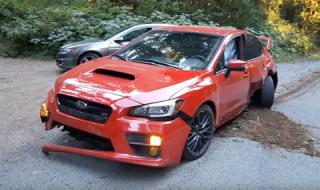 "Воланът свърши, завоят не" - края на едно Subaru WRX STI