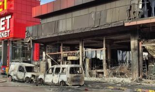 Изгоря двуетажен магазин за хранителни стоки в Кранево 