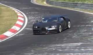 Bugatti Chiron тества нови гуми?