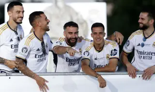 Куриозен момент на празненството на Реал в Мадрид