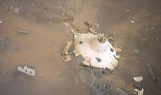 НАСА показа снимки на катастрофиралия кораб на Марс