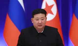 Ким Чен-ун посреща руска делегация, водена от заместник-министъра на отбраната Алексей Криворучко