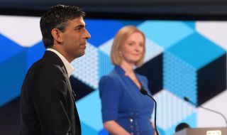 Инцидент по време на дебата между Лиз Тръс и Риши Сунак
