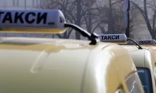 Taxi drivers protest in Sofia 