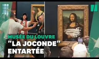 Протестиращи хвърлиха супа върху "Мона Лиза" в Лувъра ВИДЕО