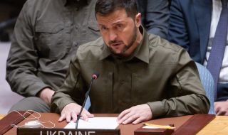 Зеленски говори пред Съвета за сигурност на ООН