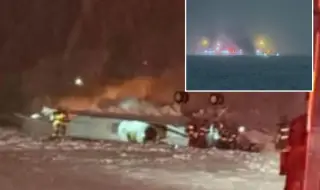 Частен самолет с осем души на борда се разби при излитане в щата Мейн
