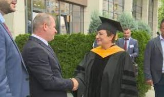 Кристалина Георгиева стана "Доктор хонорис кауза" на Американския университет в Благоевград
