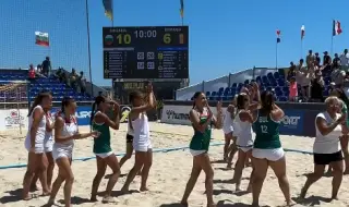 Българският национален отбор по плажен хандбал за девойки в ТОП 8 на Европа