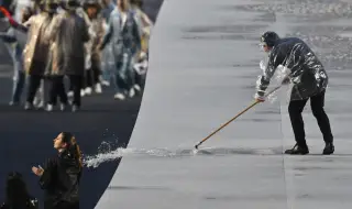 Skateboarding competitions in Paris canceled due to pouring rain **** Rain poured during the opening ceremony and contin