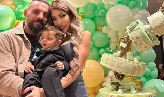 Синът на Джулиана Гани празнува първи рожден ден с левитираща торта (СНИМКИ)