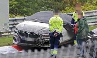 Мистериозен прототип на BMW се разби на Нюрбургринг