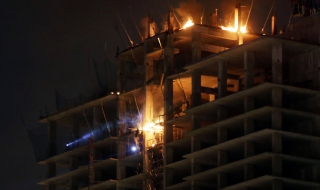 Голям пожар край НДК