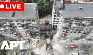 Украинка оцеля след падане от 9-тия етаж на блок, ударен от руска ракета 
