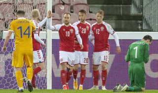 Размазване: Дания вкара осем безответни гола на Молдова