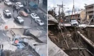 Евакуация в Банкок! Огромен кратер зейна в центъра на града ВИДЕО