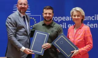 The EU has started membership negotiations with Ukraine and Moldova 