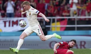 UEFA EURO 2020:  Кевин де Бройне "вдигна" Белгия за обрат срещу Дания