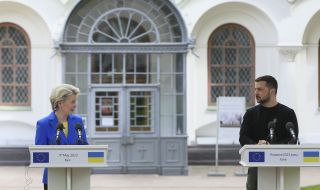 Урсула фон дер Лайен  е обсъдила напредъка и работата по преговорите за прием на Украйна в ЕС