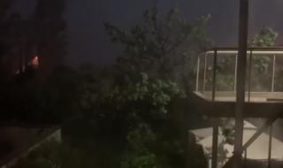 Силна буря в Сливенско (ВИДЕО)