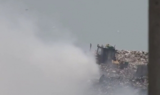 Голям пожар на сметището край Шишманци