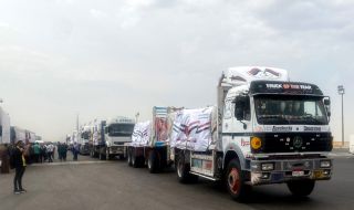 Над 850 камиона с хуманитарна помощ влязоха в Газа