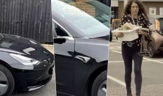 Собственик на Tesla улови вандал с камерите на колата си (ВИДЕО)