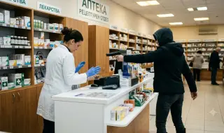 Задържаха 38-годишна жена, влязла да обира аптека с пистолет в Ямбол