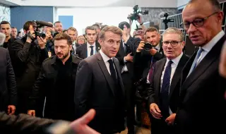 The leaders of Britain, France, Germany and Ukraine outlined five conditions for a just and lasting peace 