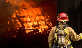 Голям пожар в Хамбург