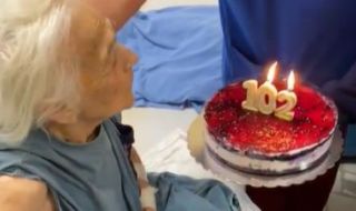102-годишна акушерка посрещна рождения си ден в "Пирогов" (ВИДЕО)